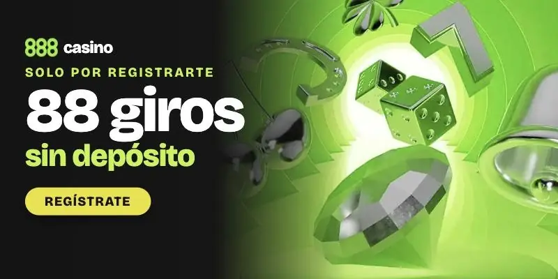 888casino: 88 giros gratis sin depósito solo por registrarte